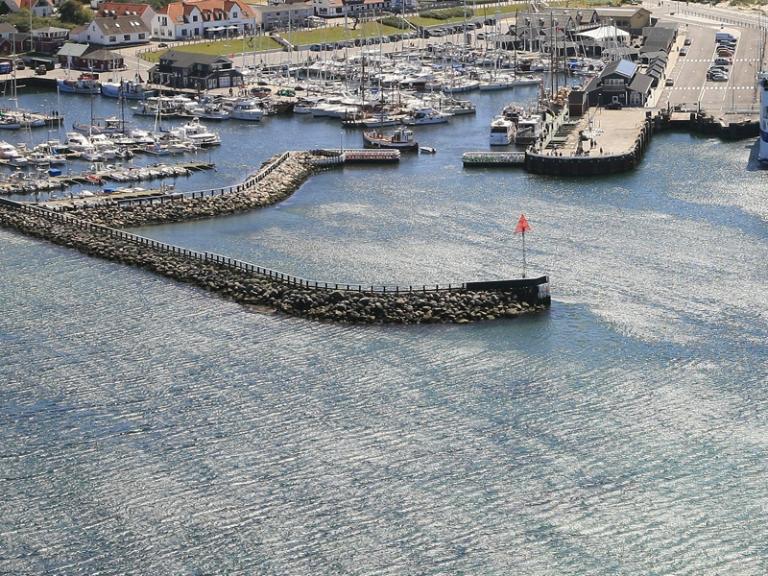 Luftfoto: Vesterø Havn